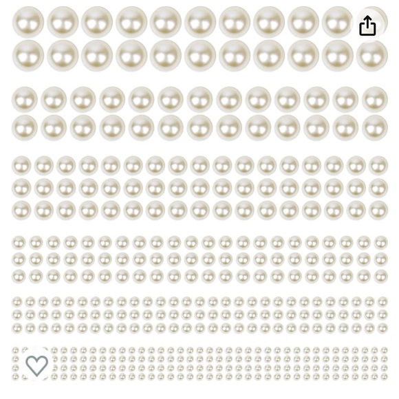 Hair Pearls Gems Pearl Accessory Makeup Gems White Bride - Picture 2 of 5